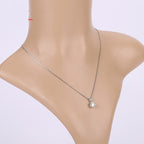 Elegant Women’s Moissanite Necklace – Brilliant Diamond Alternative Jewelry Gift