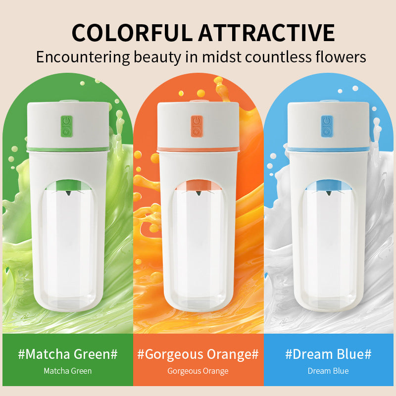 USB Rechargeable Portable Juicer Blender – Wireless Fruit Mixer, Ice Crusher & Smoothie Cup
