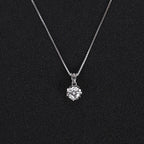 Elegant Women’s Moissanite Necklace – Brilliant Diamond Alternative Jewelry Gift