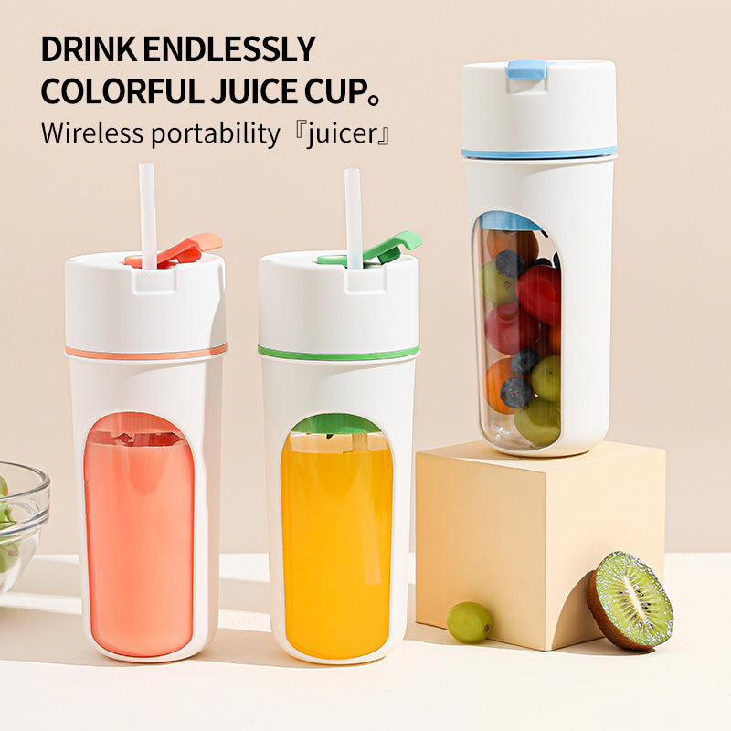 USB Rechargeable Portable Juicer Blender – Wireless Fruit Mixer, Ice Crusher & Smoothie Cup