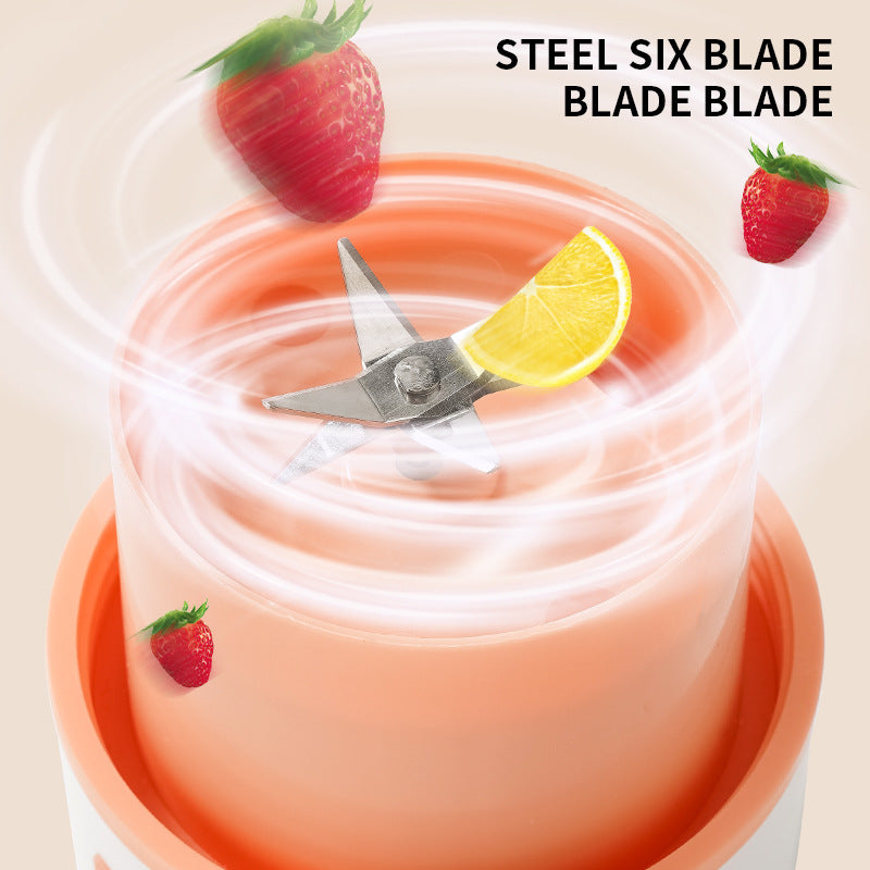 USB Rechargeable Portable Juicer Blender – Wireless Fruit Mixer, Ice Crusher & Smoothie Cup